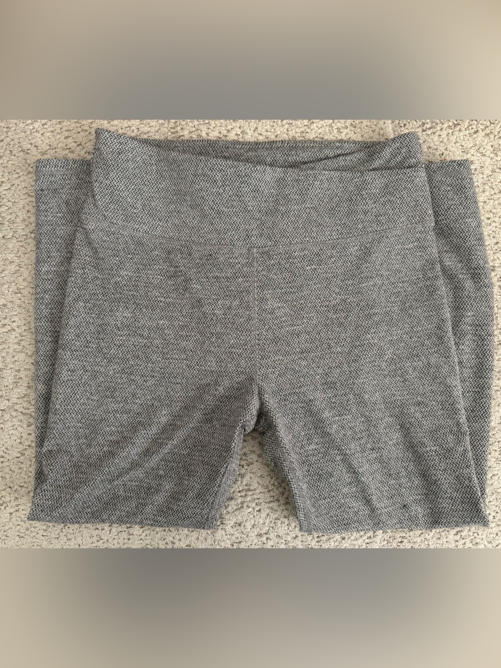 Gray Chevron Knit leggings